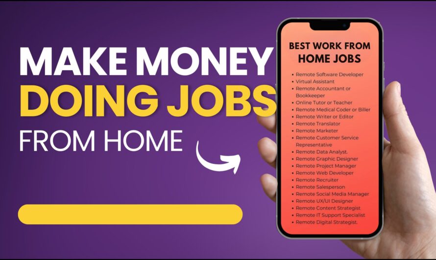 Earn Money at Home with Easy Small Jobs